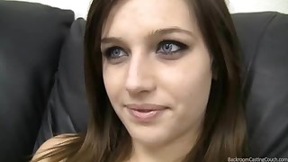 Teen in first onscreen blowjob
